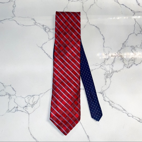 Tommy Hilfiger Tie Red/Blue - Picture 1 of 6